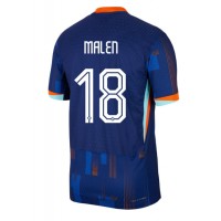 Camisa de Futebol Holanda Donyell Malen #18 Equipamento Secundário Europeu 2024 Manga Curta